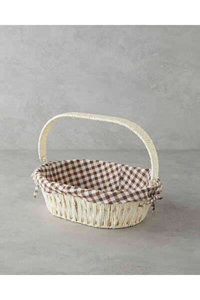 English Home Rovella Paper Bread Basket 29X22X9,5 cm Cream