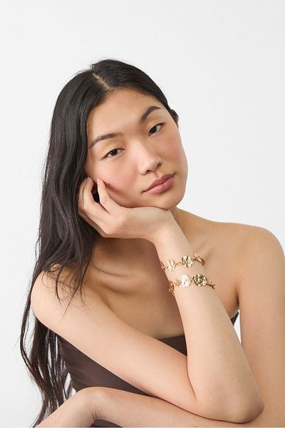Stradivarius Set of 2 textured bracelets