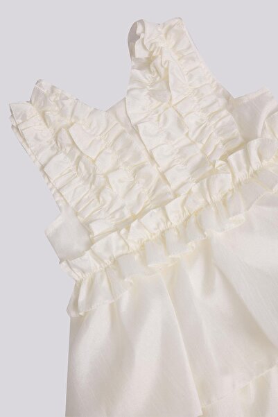 Lia Lea BG Store Kız Bebek Beyaz Elbise