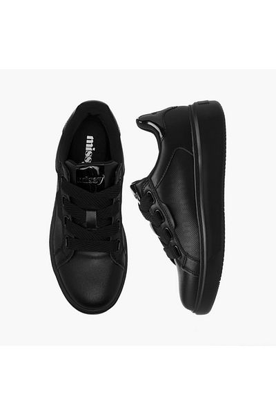Missy Panelled Sneakers with Lace-Up Closure