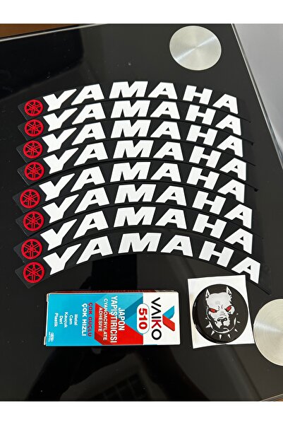 Palas Motor PİTBULL STİCKER VE MOTOSİKLET LASTİK YAZISI 8 ADET + YAPIŞTIRICI DAHİL YAMAHA MT07 MT25 R25 NMAX