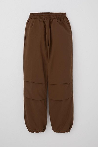 Breeze Детски спортен панталон Parachute Jogger за момиче 6-12 години, тъмнокафяв