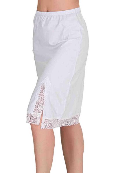 Berrak Women's Lace Combed Cotton Underskirt Berrak-11004