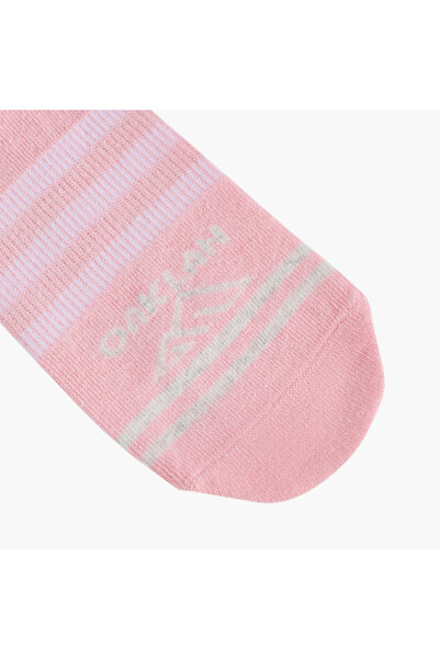 Oaklan by Shoexpress Logo Print Ankle Length Socks - Set of 5