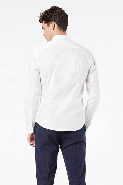 Dockers Λευκό πουκάμισο από ποπλίνα