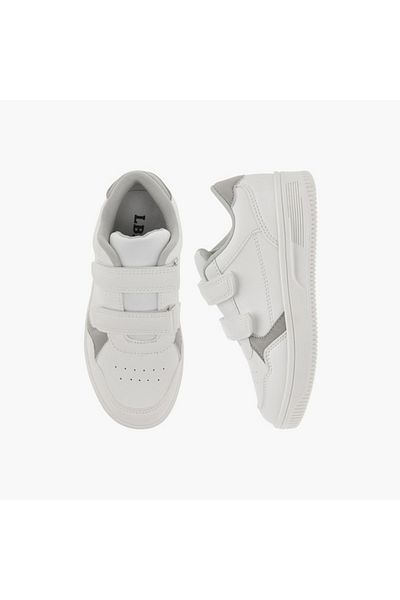 LBL by Shoexpress Panelled Sneakers with Hook and Loop Closure
