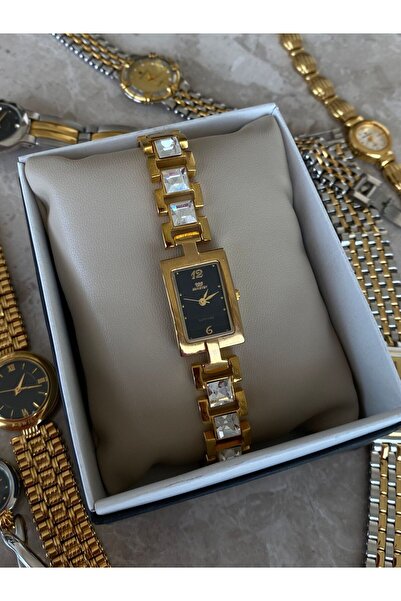 h&b design jewel Çelik Dikdörtgen Kasa Vintage Saat