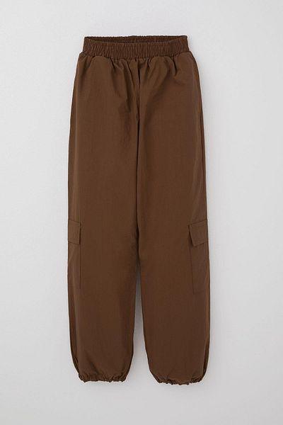 Breeze Дамски детски панталон Parachute Jogger и карго, тъмнокафяв, за деца 7-12 години