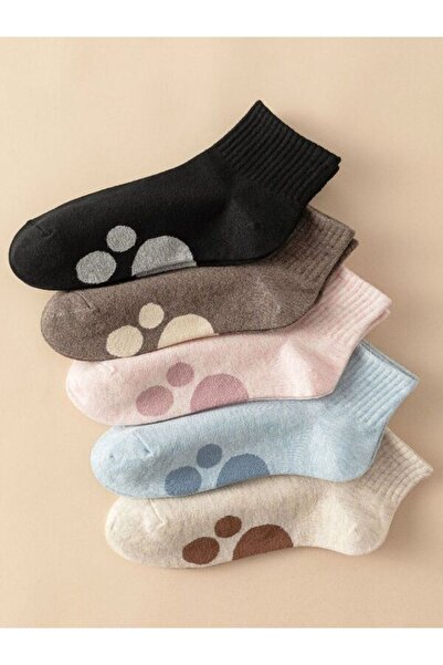 Sky Socks 5 db karmos mintás színes gazdaságos csomag uniszex rövid sportcipő zokni