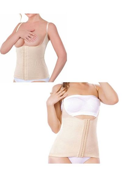 Momslab Women's Skin Thin Strap Gathering Effect Agraphed Underbust Vest Corset