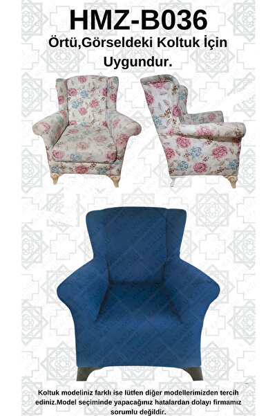 Akbal Home İtalyan Nubuk HMZ-B036 Kalıp Berjer Koltuk Örtüsü