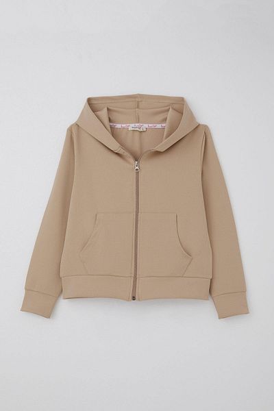 Breeze Beige Hooded Girl 9-14 Years Old 3-Piece Pants Suit