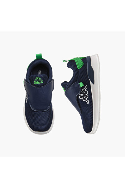 Kappa Boys' Logo Detail Sports Shoes with Hook and Loop Closure