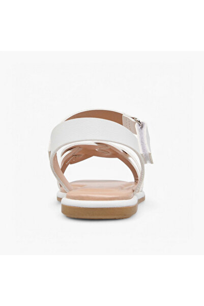 Flora Bella by Shoexpress Flora Bella Strap Detail Sandals with Hook and Loop Closure