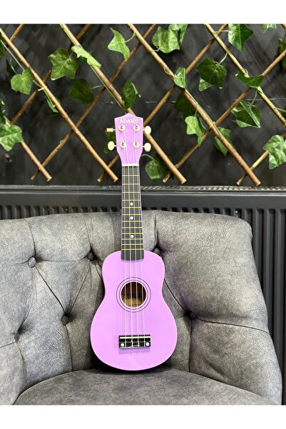Sazhane 54 Cm Soprano Lila Ukulele (Kılıf ve Pena Dahil)