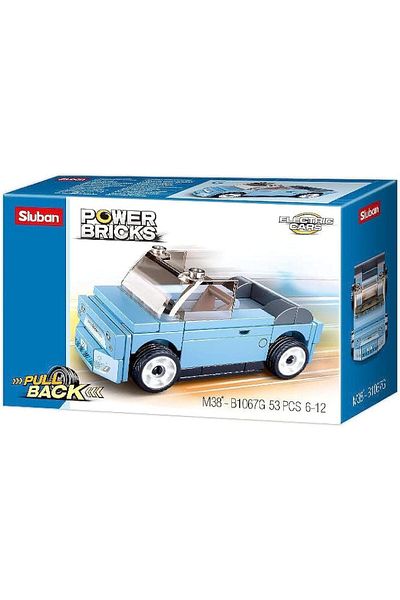 Sluban PowerBricks- Pull Back Car 53PCS (M38-B1067G) (6004698)