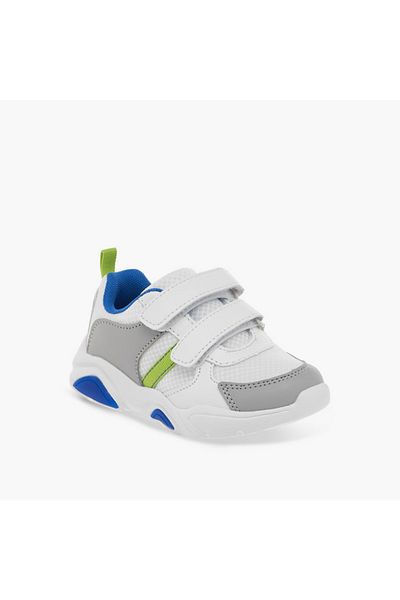 LBL by Shoexpress Panelled Sneakers with Hook and Loop Closure