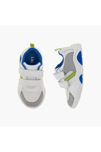 LBL by Shoexpress Panelled Sneakers with Hook and Loop Closure