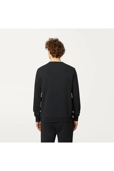 K-Way Black unisex sweatshirt Le Vrai Auguste K-Way