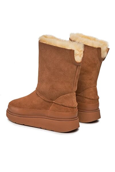 Fitflop Women's Brown Leather Genff Short Doublefaced Fitflop Sneakers