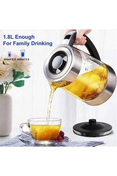 COOYA Electric Kettle, 1.8L Quick Heating with Filter, LED Display, Constant Temperature, Auto Shut Off