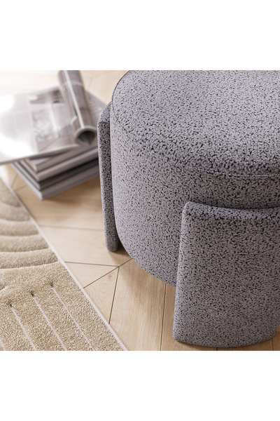İNARCH DİZAYN ASH 3 Ayaklı Minimalist Puf, Oturma Odası, Antre Puf