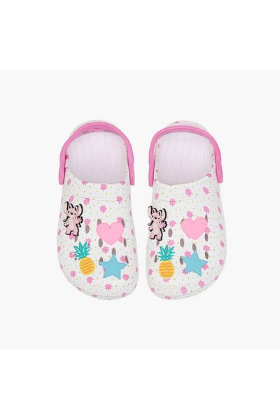 Disney Angel Applique Clogs with Back Strap