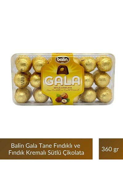 Kahve Dünyası Balin Gala Milk Chocolate with Grains of Hazelnut and Hazelnut Cream 360 g