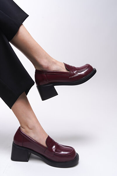 Riccon Yllthyl Women's Loafer 0012500 Burgundy Patent Leather