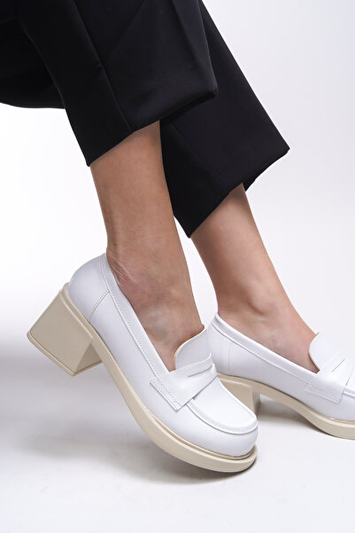 Riccon Жіночі лофери - 0012500 Білий