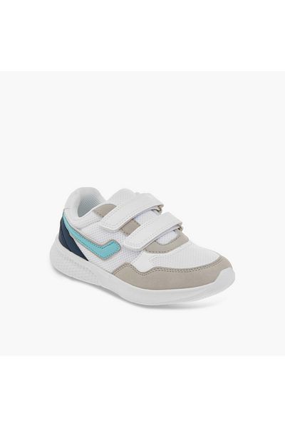 LBL by Shoexpress Colourblock Sneakers with Hook and Loop Closure