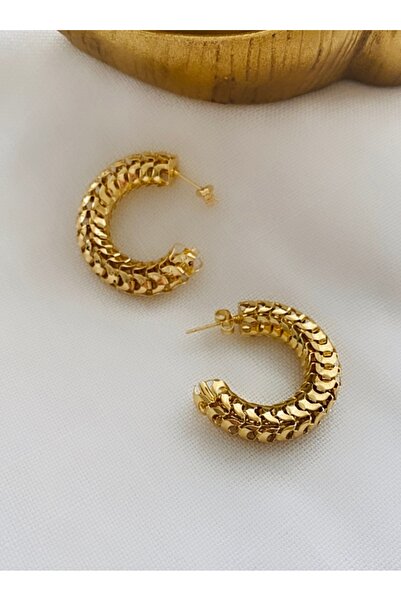 VNS Accessories Çelik Tombul Model Küpe (3 CM)