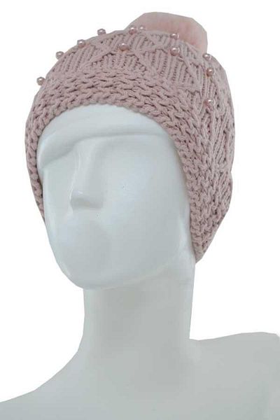 Kitti Girl's Pilling Resistant Inner Fleece Pearl Pompom Beret (K22140-02)