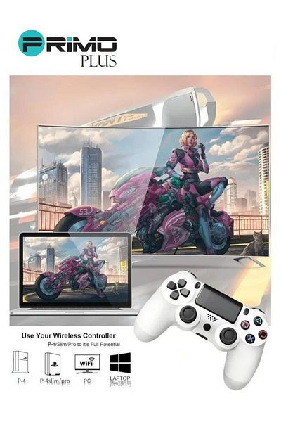 Primo Plus Double Motor Vibration Wireless Controller For P4