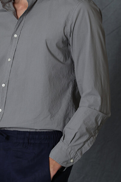 Lufian Minimalist Erkek Gömlek - Uzun Kol - Regular Fit - Günlük/İş