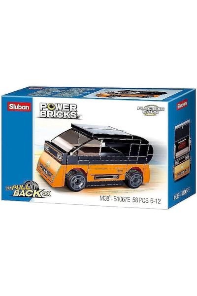 Sluban PowerBricks- Pull Back Car 58 PCS (M38-B1067E) (6004696)