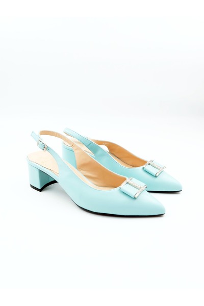 Tenau Ženske cipele na petu od prave kože