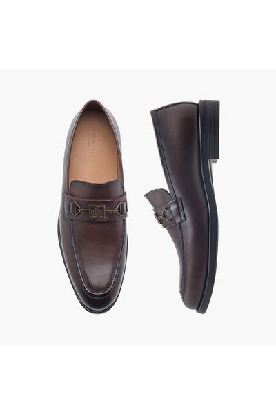 Duchini Duchini Men's Buckle Detail Slip-On Shoes