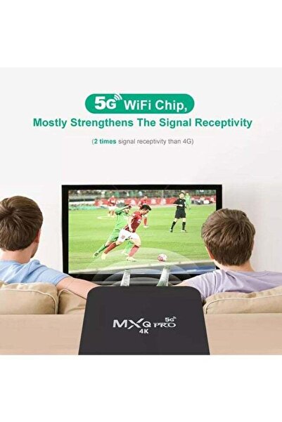 COOYA صندوق تلفاز ذكي يعمل بنظام أندرويد (1 جيجابايت + 8 جيجابايت) معالج رباعي النواة 64 بت، مشغل وسائط MXQPro أسود، مساعد صوتي من جوجل