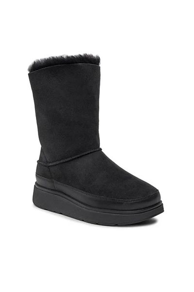 Fitflop Pantofi de damă Fitflop Genff, scurti, cu două fețe, din piele neagră