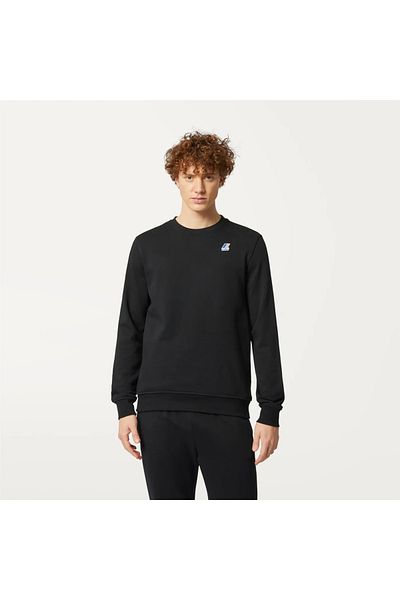 K-Way Black unisex sweatshirt Le Vrai Auguste K-Way