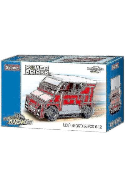 Sluban PowerBricks- Pull Back Car 55PCS (M38-B1067D) (6004695)