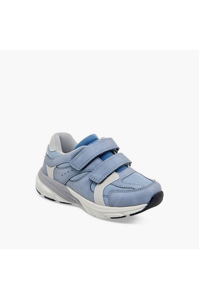 Juniors Panelled Sneakers with Hook and Loop Closure