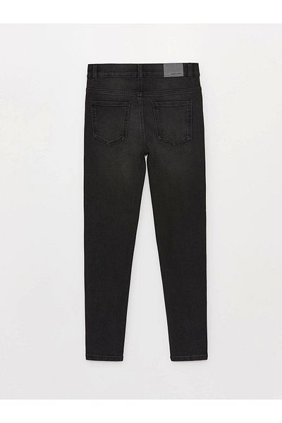 LC Waikiki Lcw Kids Black Boys' Jeans Pants with Adjustable Elastic Waist