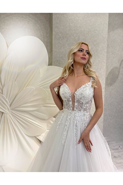 Gold Moda Wedding EMILIA | Büzgü Etekli Gelinlik