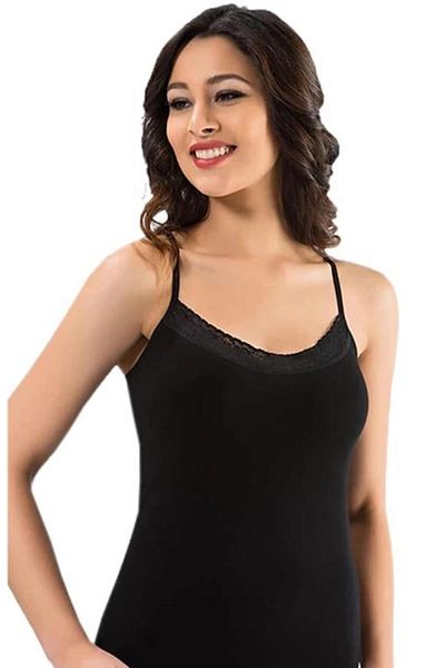 KOTA Women's Thin Lace Tank Top with String Straps - Kota 6019