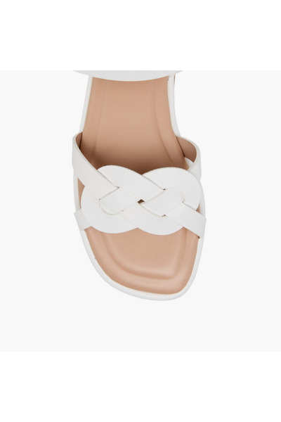 Flora Bella by Shoexpress Flora Bella Strap Detail Sandals with Hook and Loop Closure