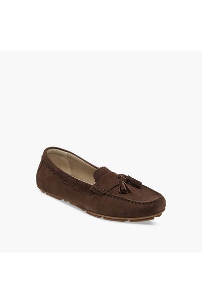 Paprika Tassel Detail Slip-On Loafers