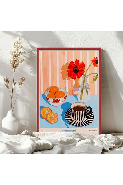 HOMEPACK Single Wooden Framed Painting One Piece Poster Painting Tk/1413