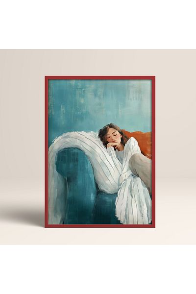 HOMEPACK Single Wooden Framed Painting One Piece Poster Painting Tk/1397